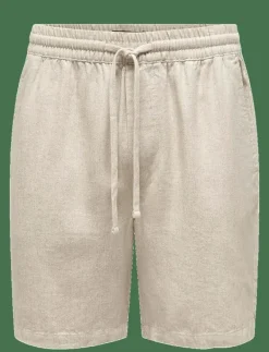 ONSTEL VISC LIN SHORTS 0075 CS - Linneshorts