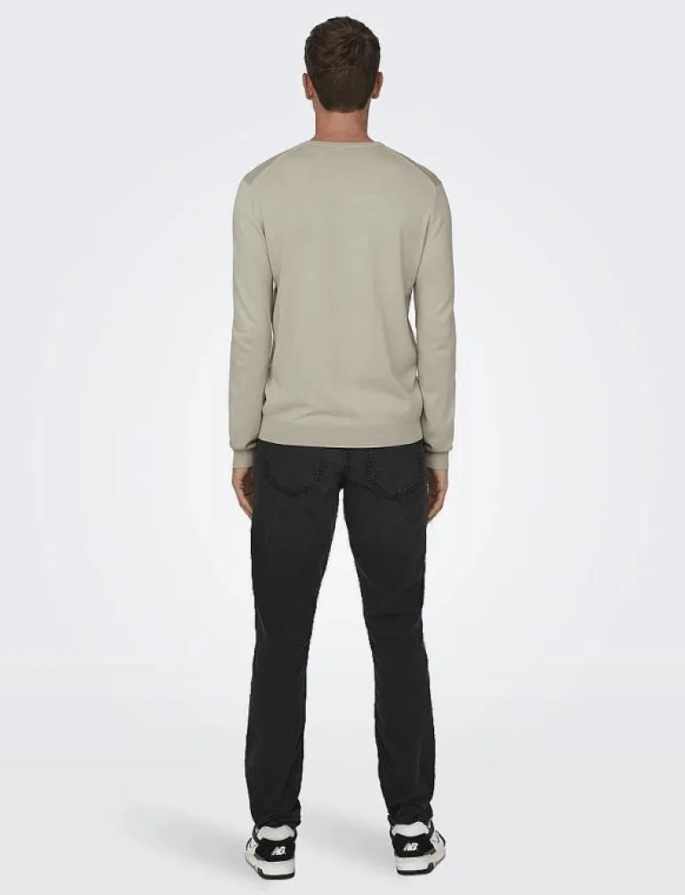 ONSWYLER LIFE REG 14 LS CREW KNIT NOOS - Rundhalsad