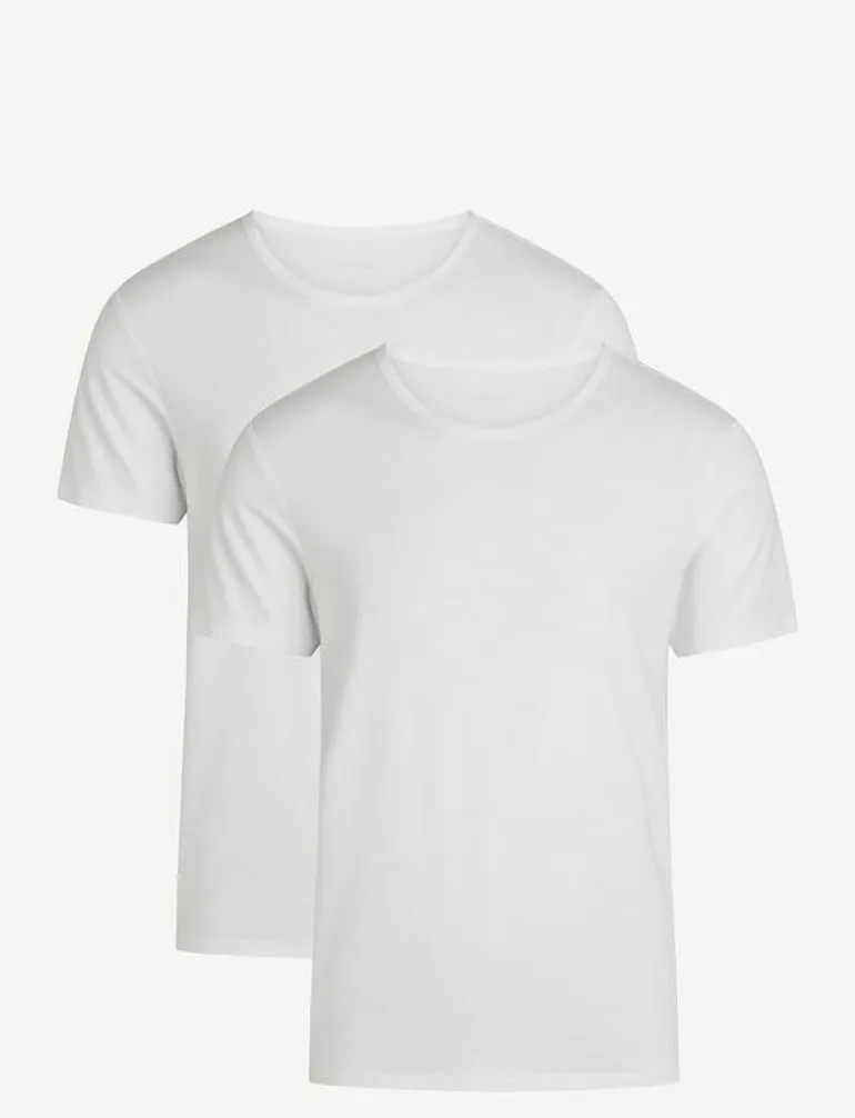 2-Pack Men Bamboo S/S Undershirt - Pyjamasöverdelar