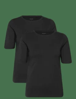 2-Pack Women Bamboo Shortsleeved T-shirt Slim Fit - T-shirts