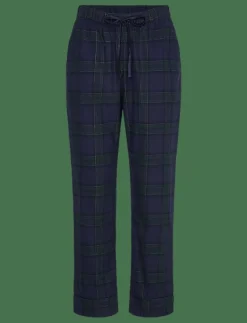PANT FLANNEL STRAIGHT CHECK - Nederdelar