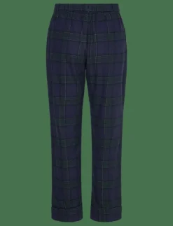 PANT FLANNEL STRAIGHT CHECK - Nederdelar
