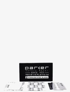 Parker Premium Platinum Double Edge Blades - 5 pack - Rakning