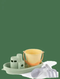 PASTEL RECYCLED BOAT & SANDSET 4 PCS - Sandleksak
