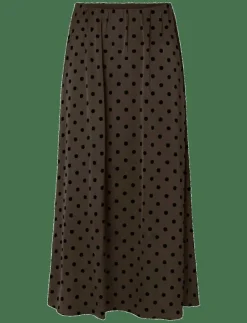 PCJYTTA HW ANKLE SATIN SKIRT WVN D2D - Midi kjolar