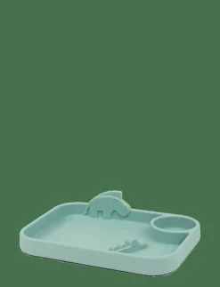 Peekaboo compartment plate Deer friends Blue - Serveringsset