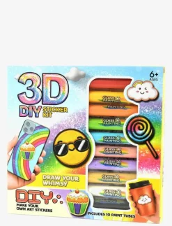 PEN SET 3D STICKER DIY 10pcs - Pysselset