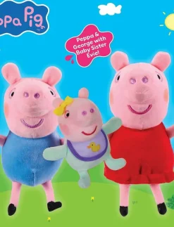 PEPPA PLUSH 3PK - Film & Sagofigur