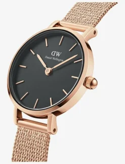 Petite 28 Melrose RG Black - Analog klocka