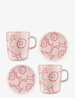 PIIRTO UNIKKO SET 2 mugs + 2 plates - Assietter