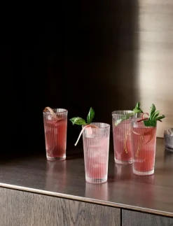 Pilastro Long Drink Glass 0.3 l. 4 pcs Clear - Martiniglas & Cocktailglas