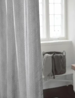 Pine shower curtain w/eyelets 200 cm - Duschdraperier