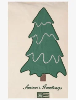 Pine Tree Twill Patch Cotton Velvet Pillow Cover - Kuddfodral