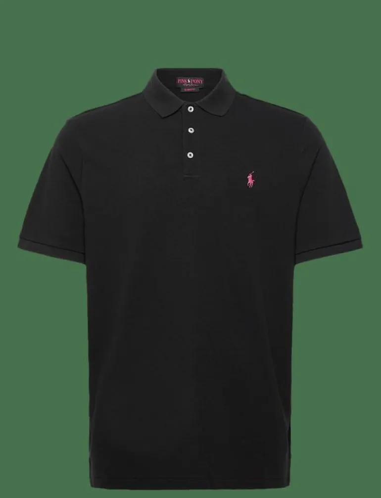 Pink Pony Stretch Mesh Polo Shirt - Kortärmade pikéer
