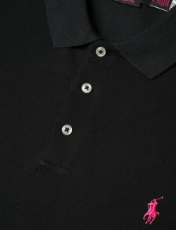 Pink Pony Stretch Mesh Polo Shirt - Kortärmade pikéer
