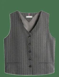 PINSTRIPE TAILORED VEST - Kavajer