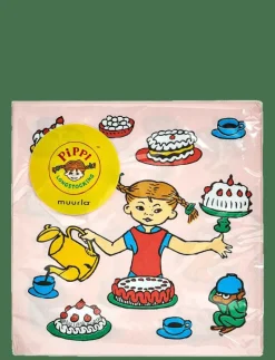 Pippi servett 33x33cm Födelsedag - Servetter & tillbehör
