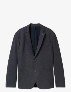 pique blazer - Enkelknäppta kavajer