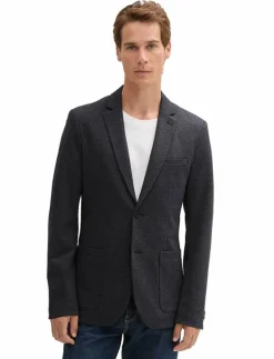 pique blazer - Enkelknäppta kavajer