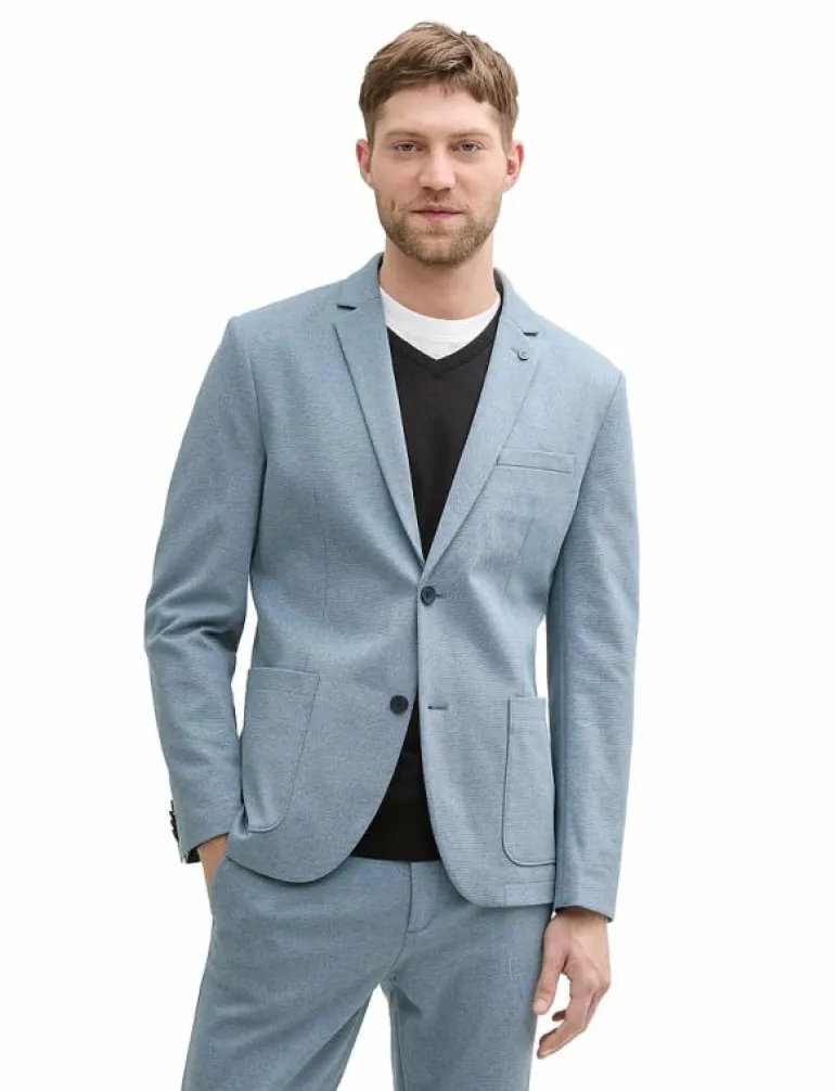 pique blazer - Enkelknäppta kavajer
