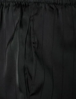 PJ LS SATIN PINSTRIPE - Pyjamas