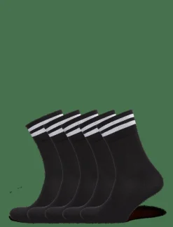 5-PK Tennis Socks with Stripes - Strumpor
