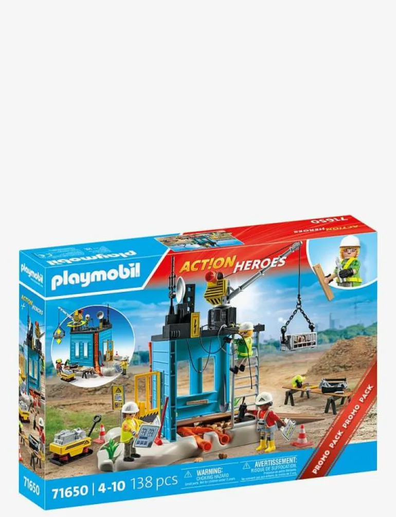 PLAYMOBIL Action Heroes PROMO Construction Site - 71650 - Playmobil City Action