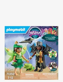 PLAYMOBIL Adventures of Ayuma Forest Fairy & Bat Fairy with Soul Animals - 71350 - Playmobil Adventures of Ayuma