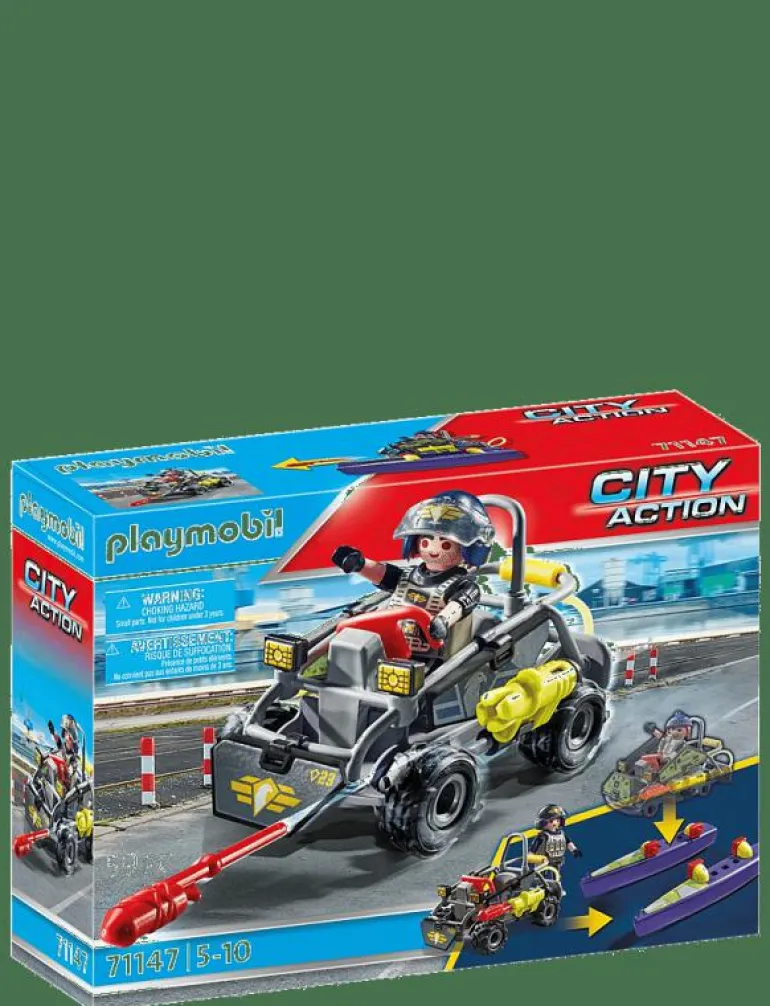 PLAYMOBIL City Action Tactical Unit - Mulit-Terrain Quad - 71147 - Playmobil City Action