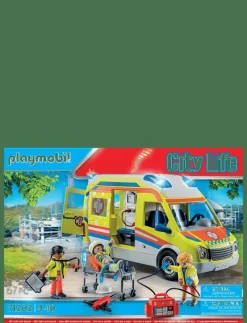 PLAYMOBIL City Life Ambulans med ljus och ljud - 71202 - Playmobil City Life