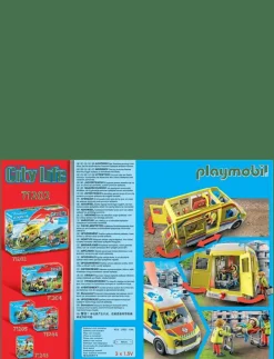 PLAYMOBIL City Life Ambulans med ljus och ljud - 71202 - Playmobil City Life