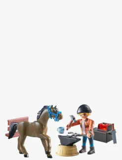 PLAYMOBIL Horses of Waterfall Farrier Ben and Achilles - 71357 - Playmobil Horses of Waterfall