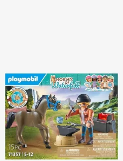 PLAYMOBIL Horses of Waterfall Farrier Ben and Achilles - 71357 - Playmobil Horses of Waterfall