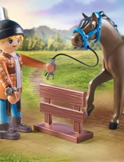 PLAYMOBIL Horses of Waterfall Farrier Ben and Achilles - 71357 - Playmobil Horses of Waterfall