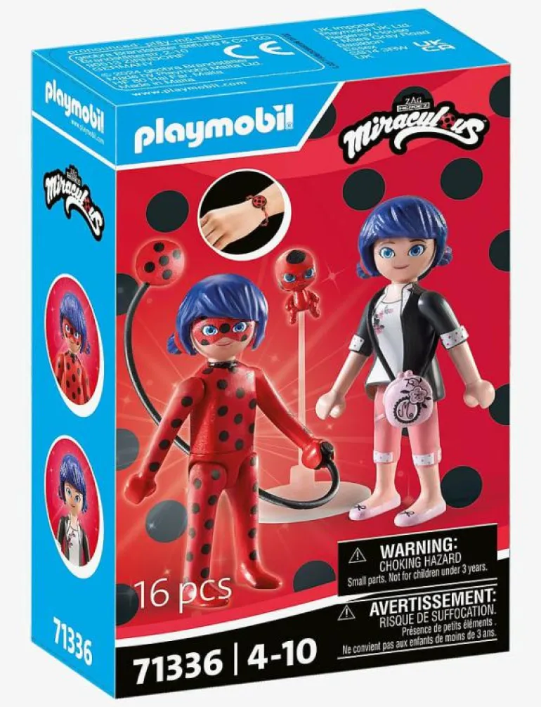 PLAYMOBIL Miraculous: Marinette & Ladybug - 71336 - Playmobil Figures