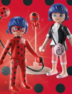 PLAYMOBIL Miraculous: Marinette & Ladybug - 71336 - Playmobil Figures