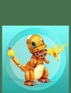 Pokémon Build & Show Charmander toy building set, 4 inches tall, - Film & Sagofigur