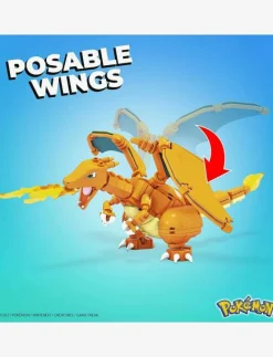 Pokémon Building Toy Kit Charmander Set with 3 Action Figures (313 Pieces) for Kids - Byggsats