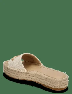 Polly Cross-Dyed Canvas Espadrille - Platta espadriller