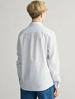 POPLIN GINGHAM SHIELD SHIRT - Långärmad skjorta