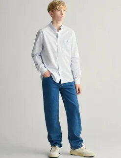 POPLIN GINGHAM SHIELD SHIRT - Långärmad skjorta