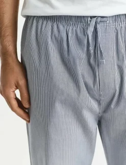 POPLIN STRIPED PYJAMA PANTS - Nederdelar