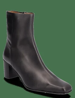 Praia Black Nappa - Ankelboots med klack