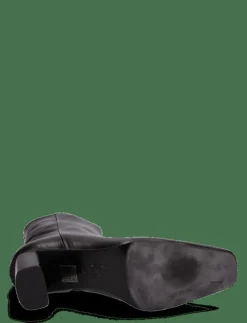 Praia Black Nappa - Ankelboots med klack