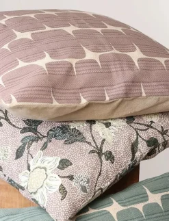 Printed Stone | C/c 50x50 | Dusty Pink - Kuddfodral