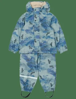 PU AOP Rain Set Teddy Rec w. Susp104 - Regnställ