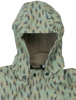 PU AOP Rain Suit with Fleece - Regnoveraller