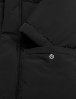 Puffer coat with fur-effect hood - Dunjackor & fodrade jackor