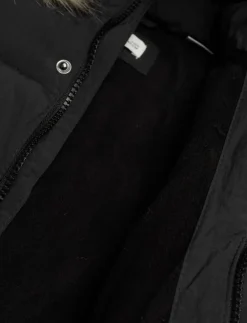 Puffer coat with fur-effect hood - Dunjackor & fodrade jackor