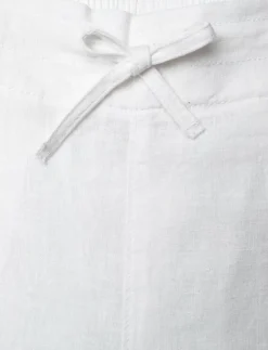 PULL ON COTTON LINEN PANTS - Byxa